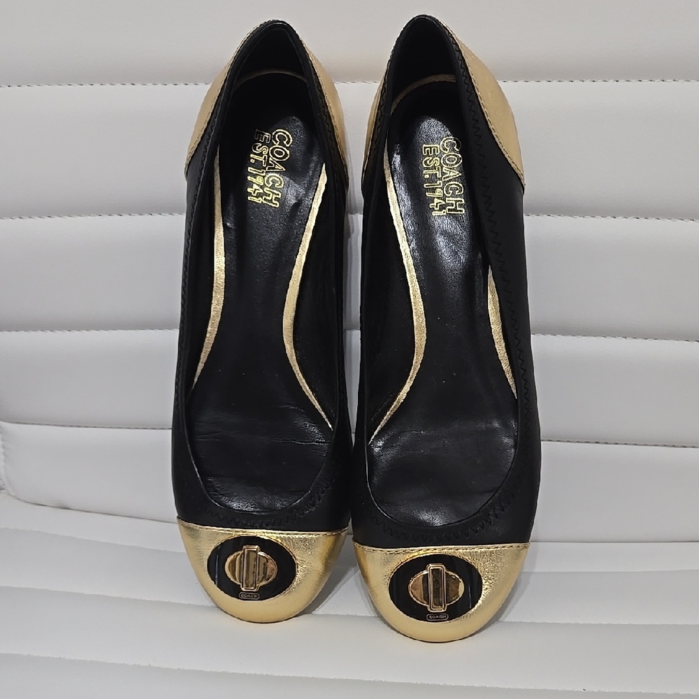 Coach Black and Gold Women's Shoes